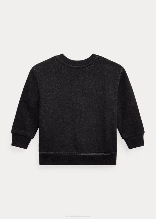 avery lyng baby Ralph Lauren fleece sweatshirt med rund hals Z426B7975