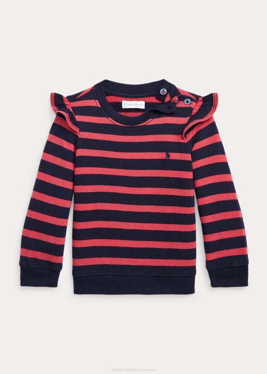 chilipeber multi baby Ralph Lauren stribet flæser spa frotté sweatshirt Z426B8304
