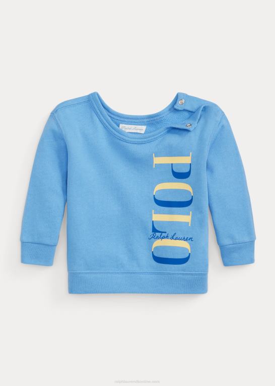 havneø blå baby Ralph Lauren logo spa terry sweatshirt Z426B8302