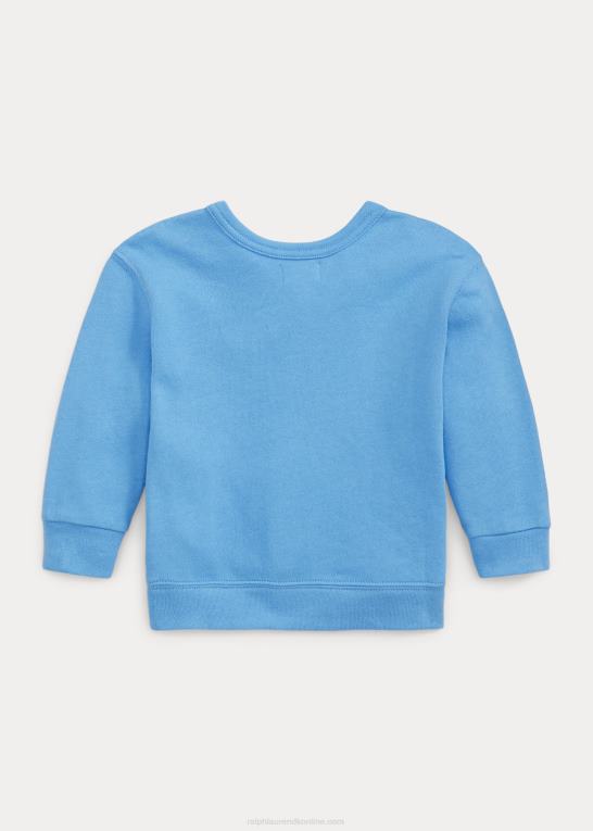 havneø blå baby Ralph Lauren logo spa terry sweatshirt Z426B8302