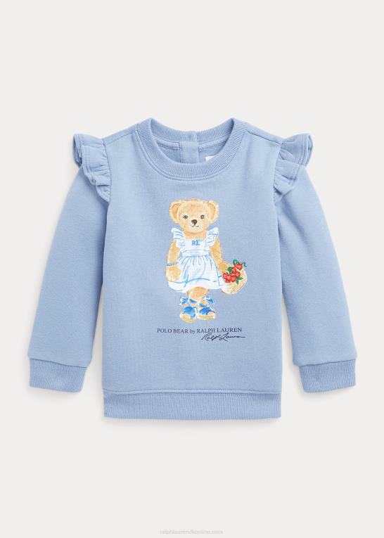 kanal blå baby Ralph Lauren polo bear fleece sweatshirt Z426B7978