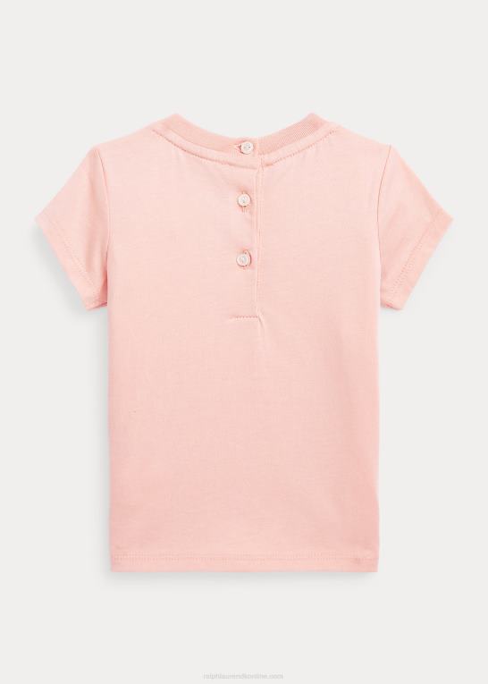 adirondack rose baby Ralph Lauren T-shirt i bomuldsjersey med blomsterlogo Z426B7883