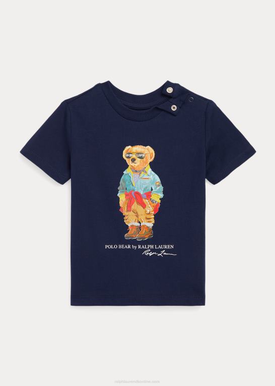 cruise navy voyager bjørn baby Ralph Lauren polo bear bomuldsjersey t-shirt Z426B8248
