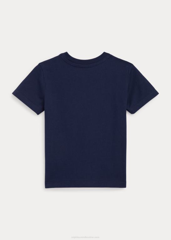 cruise navy voyager bjørn baby Ralph Lauren polo bear bomuldsjersey t-shirt Z426B8248