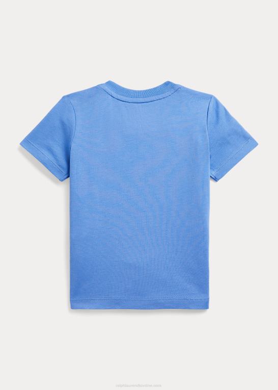 havneø blå baby Ralph Lauren polo bear bomuldsjersey t-shirt Z426B7870