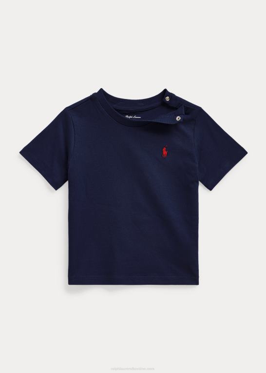 krydstogtflåde baby Ralph Lauren T-shirt med rund hals i bomuldsjersey Z426B7885