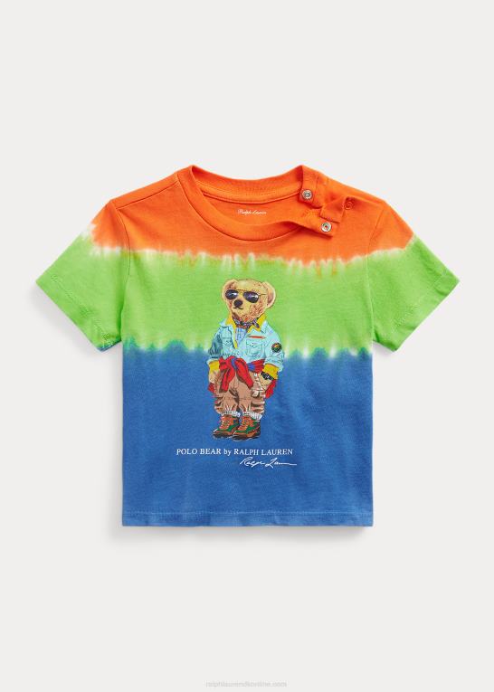 safir stjerne multi baby Ralph Lauren polo bear tie-dye bomuldsjersey t-shirt Z426B8249