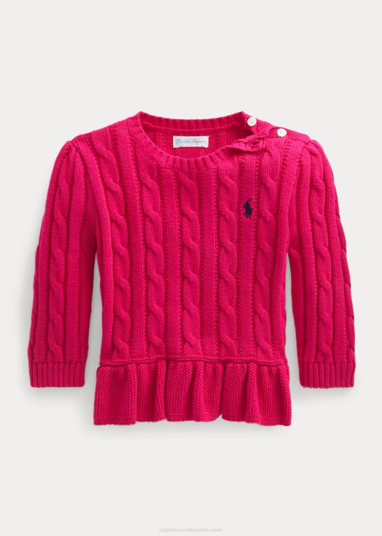 baby Ralph Lauren bomuld peplum sweater Z426B8313