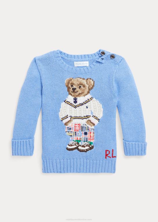 blød royal preppy bjørn baby Ralph Lauren polobjørn bomuldstrøje Z426B7988