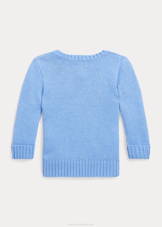 blød royal preppy bjørn baby Ralph Lauren polobjørn bomuldstrøje Z426B7988