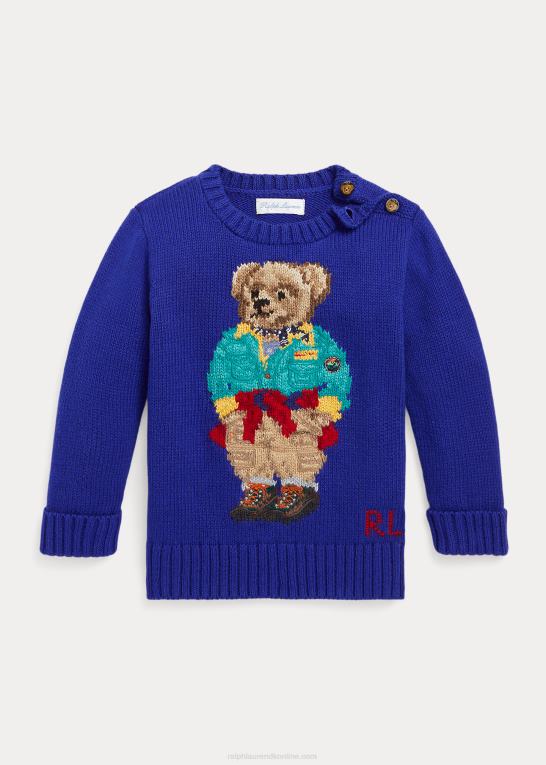 by kgl baby Ralph Lauren polo bear sweater med rund hals Z426B8319