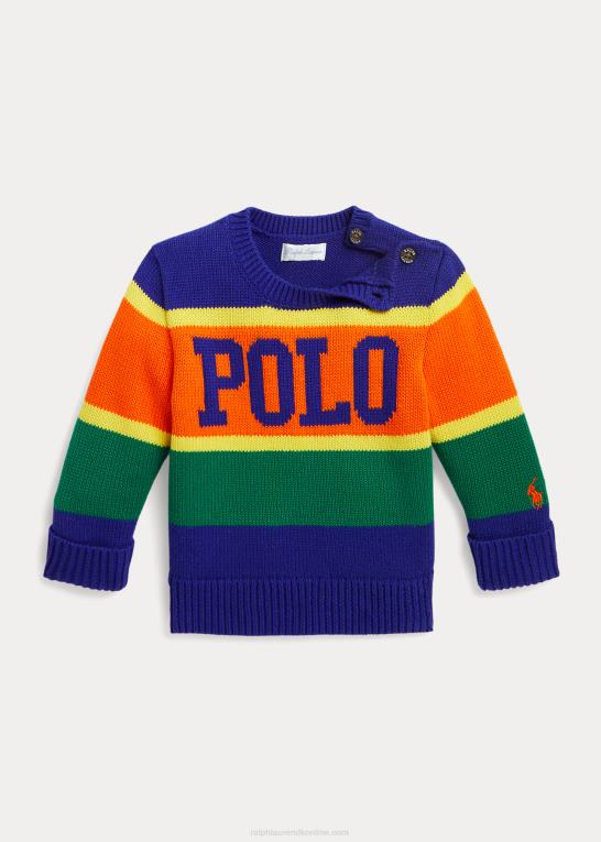 city ​​royal multi baby Ralph Lauren logo stribet bomuldstrøje Z426B8316