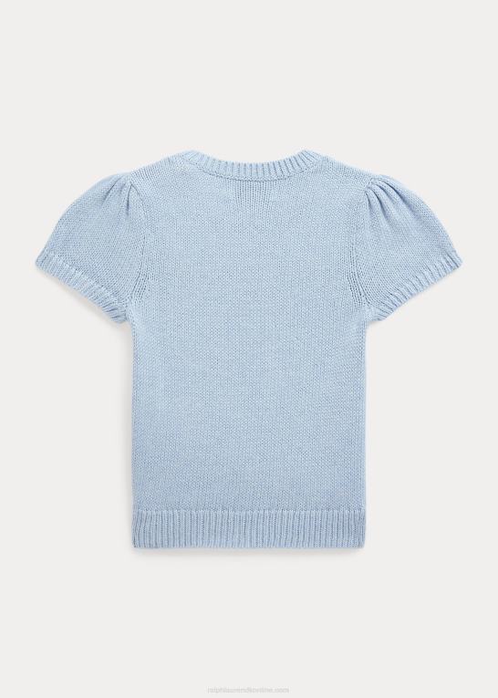 ejendom blå baby Ralph Lauren polo bear bomuld kortærmet sweater Z426B7991