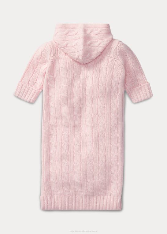 morgen pink baby Ralph Lauren kabelstrikket kashmirspurv Z426B7757
