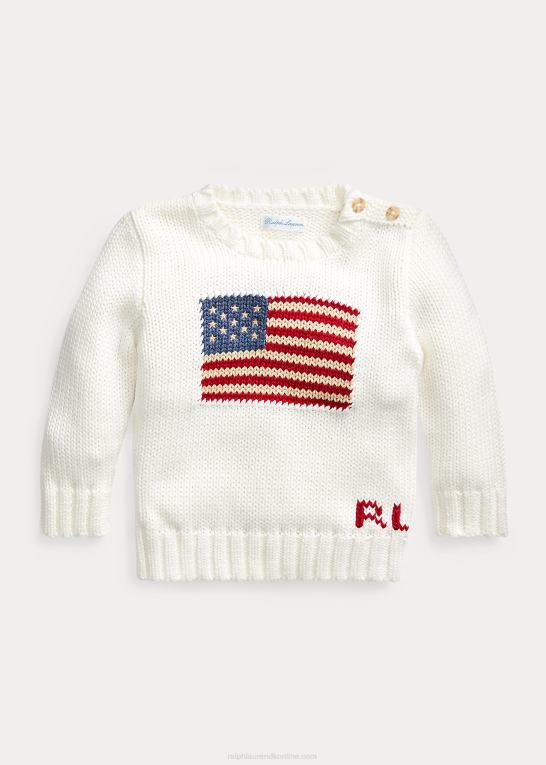 nevis baby Ralph Lauren den ikoniske flagsweater Z426B7985