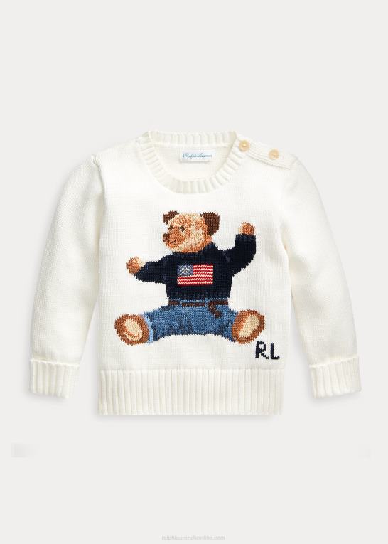 nevis baby Ralph Lauren siddende bjørn bomuldstrøje Z426B7987