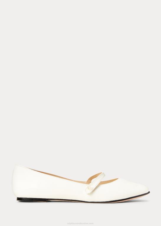 hvidt lak læder børn Ralph Lauren alyssa læder mary jane Z426B7272