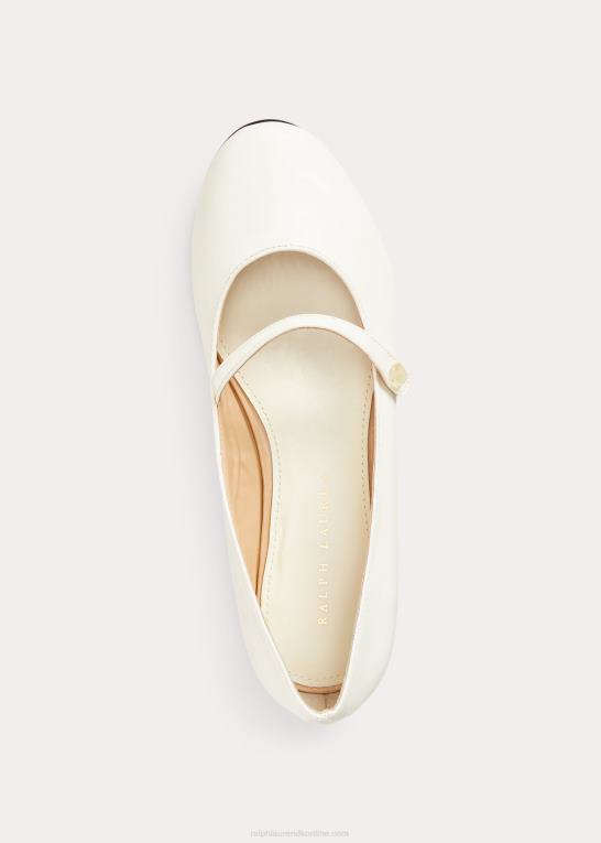 hvidt lak læder børn Ralph Lauren alyssa læder mary jane Z426B7272