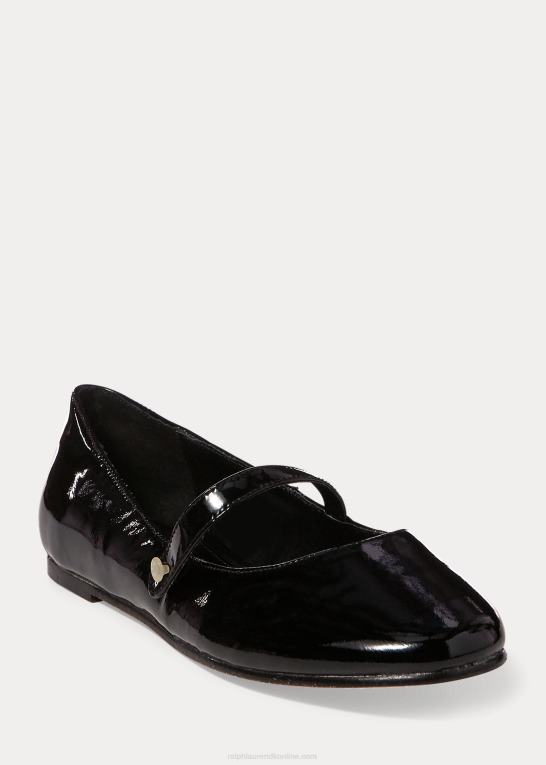 sort lak læder børn Ralph Lauren alyssa læder mary jane Z426B7303
