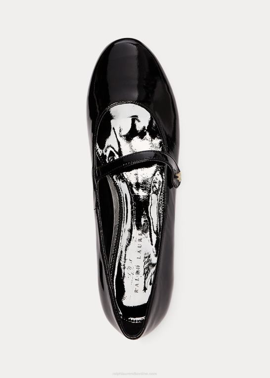 sort lak læder børn Ralph Lauren alyssa læder mary jane Z426B7303