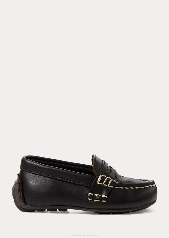 chokolade børn Ralph Lauren telly læder penny loafer Z426B6357