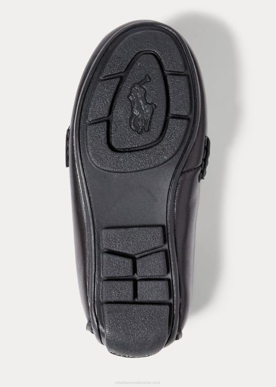 sort børn Ralph Lauren telly læder penny loafer Z426B6358