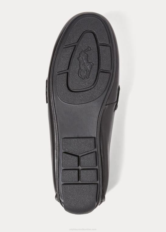 sort børn Ralph Lauren telly læder penny loafer Z426B6386