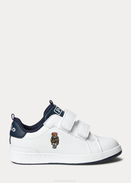 børn Ralph Lauren polo bear imiteret læder court ez sneaker Z426B6697