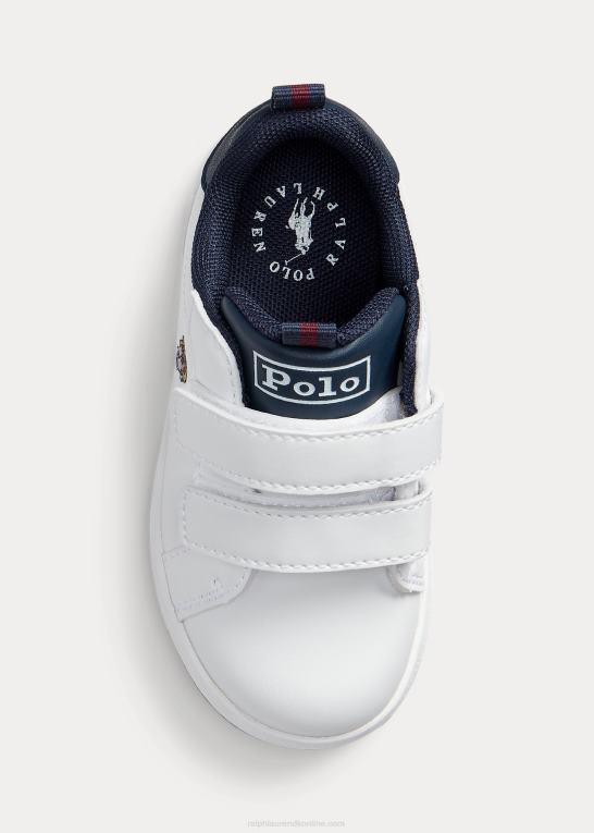 børn Ralph Lauren polo bear imiteret læder court ez sneaker Z426B6697