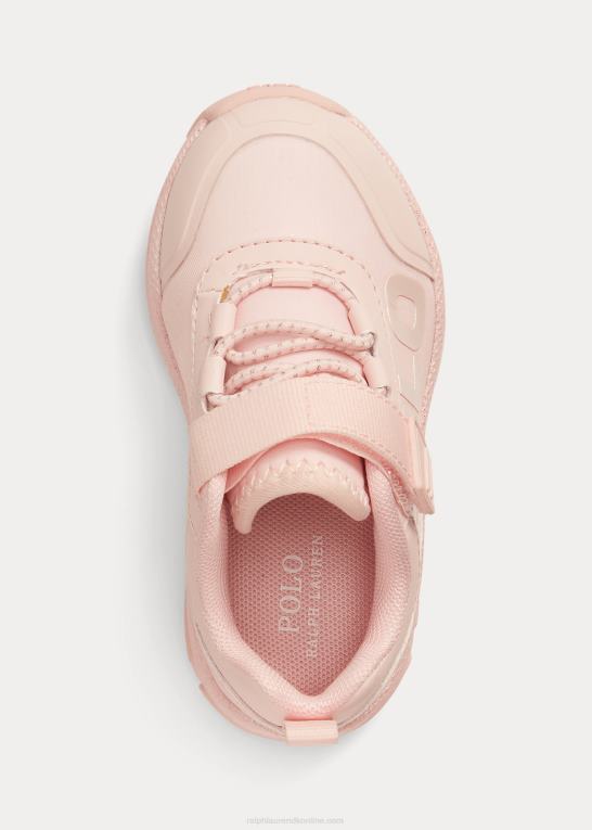 ballet pink børn Ralph Lauren tech racer ps sneaker i imiteret læder Z426B7263