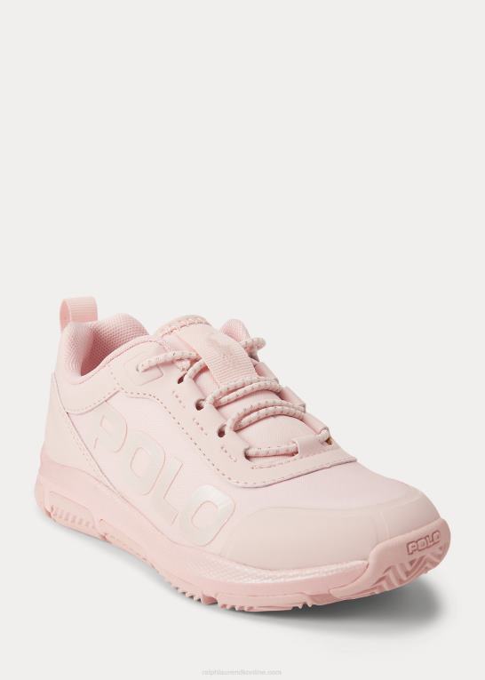ballet pink børn Ralph Lauren tech racer ps sneaker i imiteret læder Z426B7278