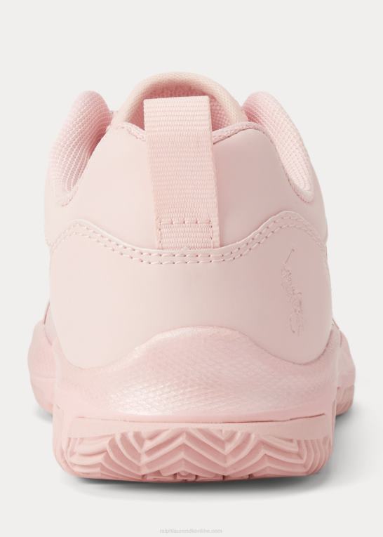 ballet pink børn Ralph Lauren tech racer ps sneaker i imiteret læder Z426B7278