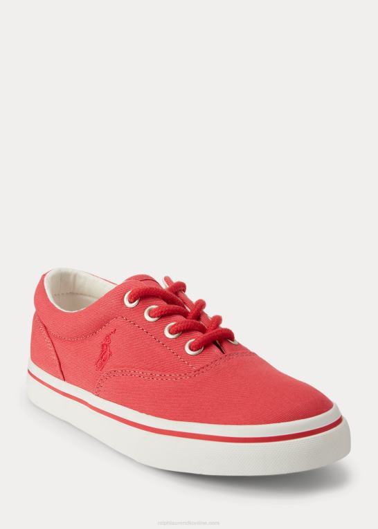 chili peber børn Ralph Lauren keaton twill sneaker i bomuld Z426B6374