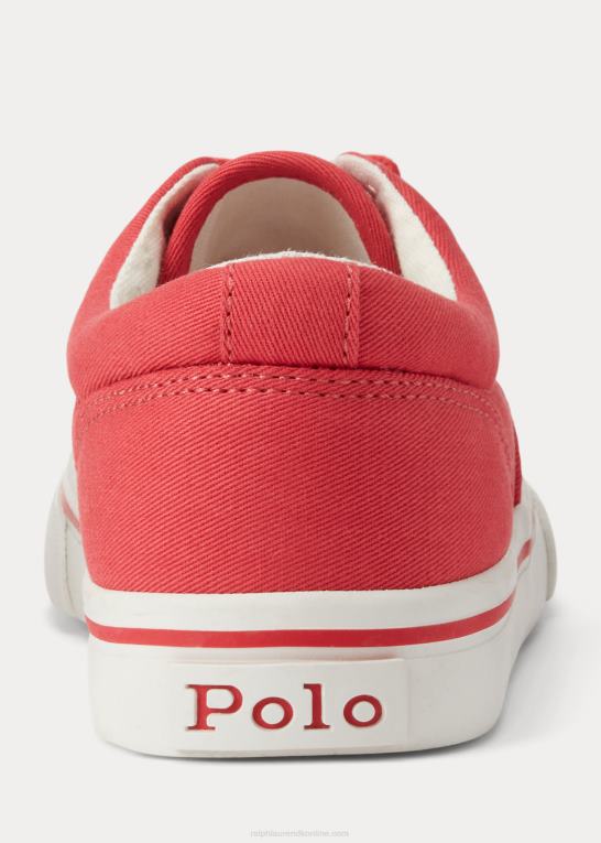 chili peber børn Ralph Lauren keaton twill sneaker i bomuld Z426B6374