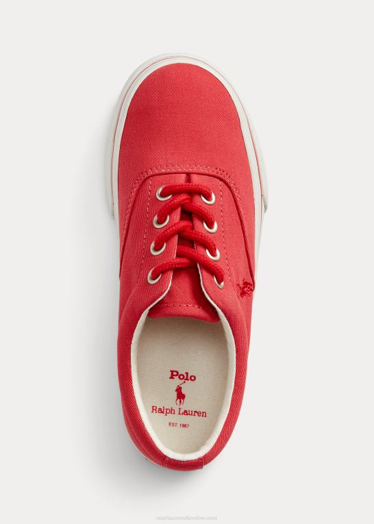 chili peber børn Ralph Lauren keaton twill sneaker i bomuld Z426B6374