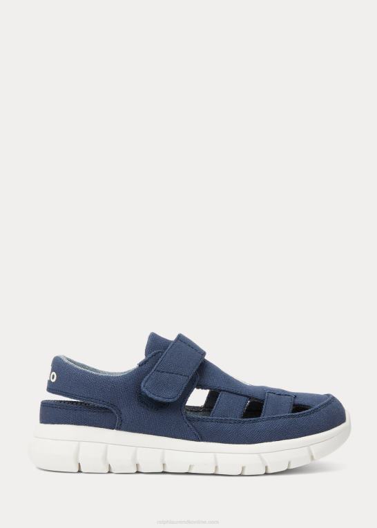 flåde børn Ralph Lauren barnes fisherman canvas ez sneaker Z426B9883
