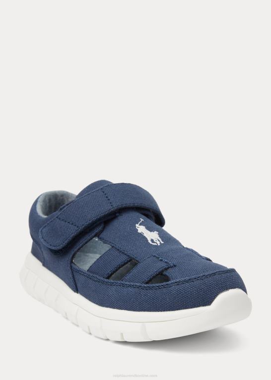 flåde børn Ralph Lauren barnes fisherman canvas ez sneaker Z426B9883