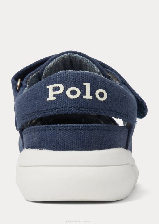 flåde børn Ralph Lauren barnes fisherman canvas ez sneaker Z426B9883