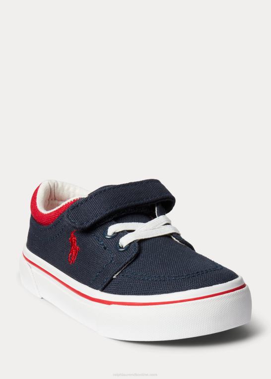 flåde børn Ralph Lauren faxon x canvas sneaker Z426B6352