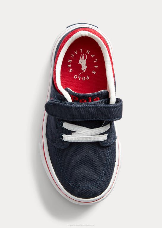 flåde børn Ralph Lauren faxon x canvas sneaker Z426B6352