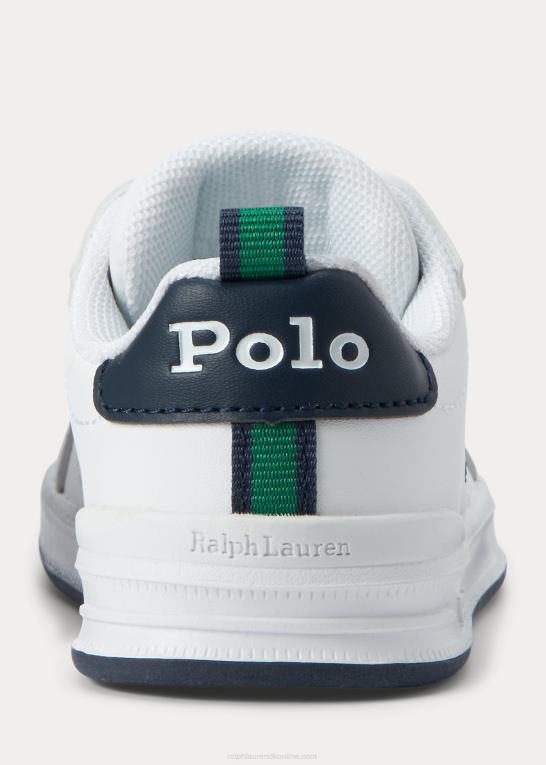 hvid børn Ralph Lauren heritage court ii slip-on sneaker Z426B6336