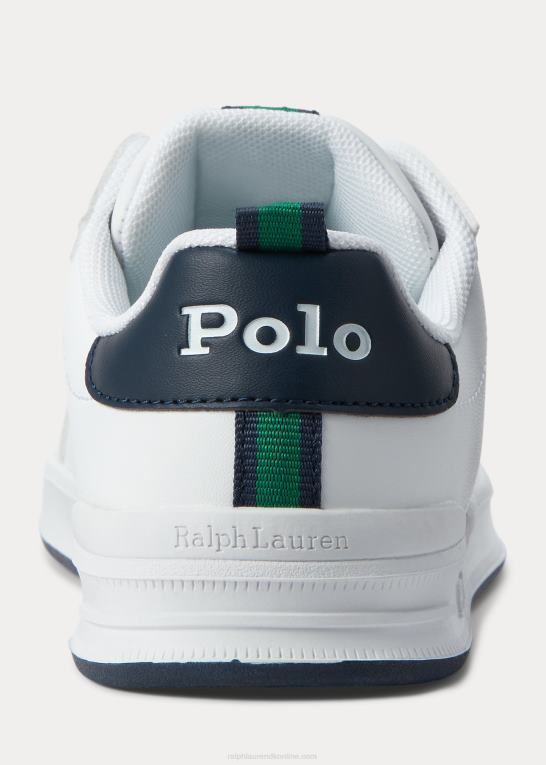 hvid børn Ralph Lauren heritage court ii slip-on sneaker Z426B6366