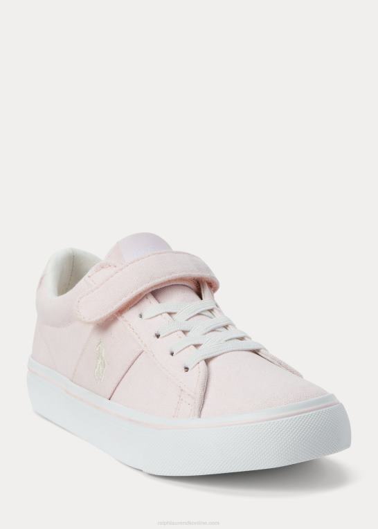 lyserød børn Ralph Lauren sayer canvas ps sneaker Z426B7280