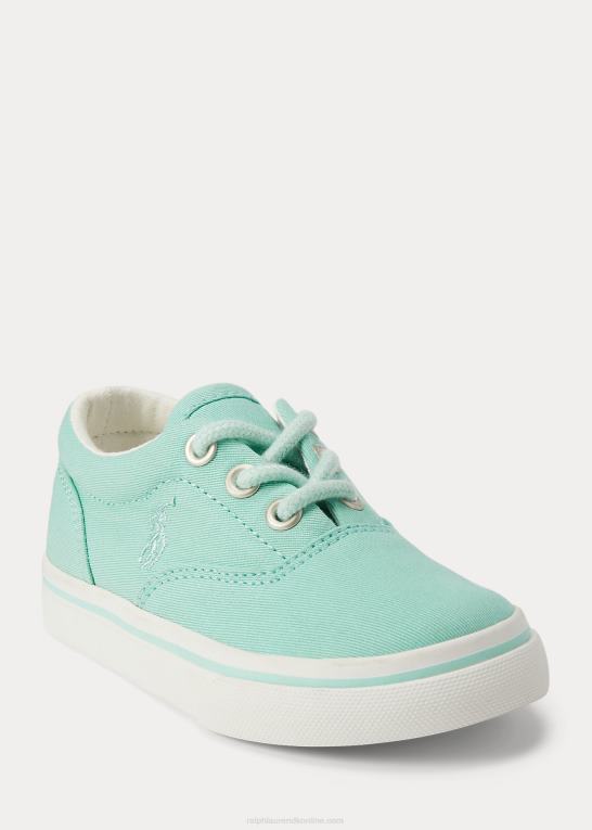 mynte børn Ralph Lauren keaton bomuld twill ps sneaker Z426B6343
