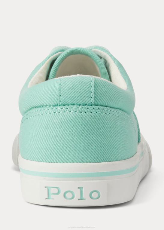 mynte børn Ralph Lauren keaton twill sneaker i bomuld Z426B6375
