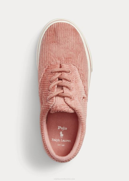 rose fløjlsbukser m/rosa børn Ralph Lauren keaton sneaker i fløjl Z426B7651