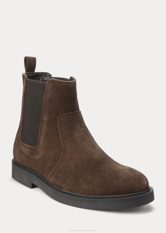 Brun børn Ralph Lauren glaston ruskind chelsea støvle Z426B9888
