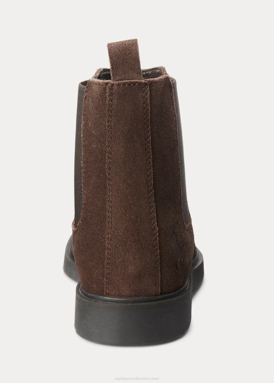 Brun børn Ralph Lauren glaston ruskind chelsea støvle Z426B9888