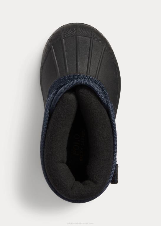 marineblå multi børn Ralph Lauren everlee fleeceforet støvle Z426B6694
