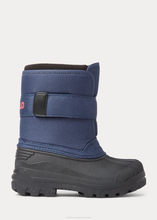 marineblå multi børn Ralph Lauren everlee fleeceforet støvle Z426B9935